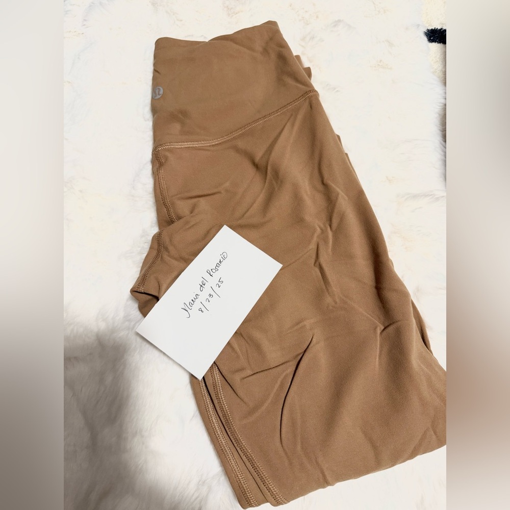 LULULEMON TAN LEGGINGS SIZE 4